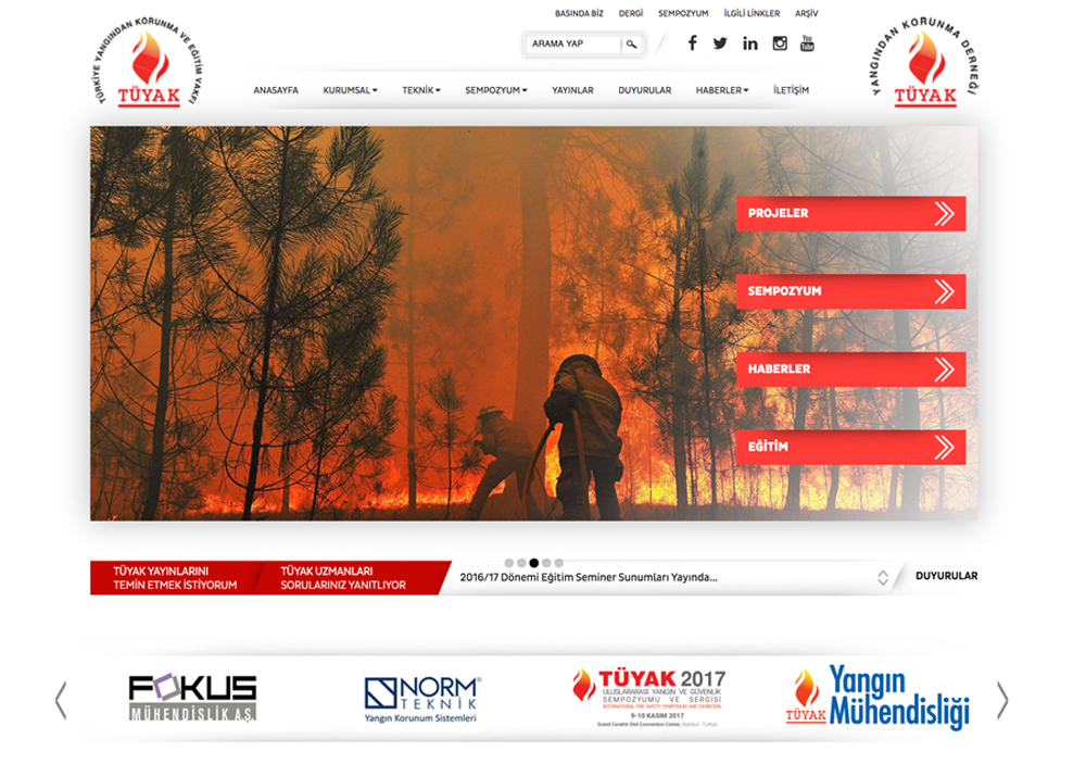 Tüyak Web Sitesi Tasarımı