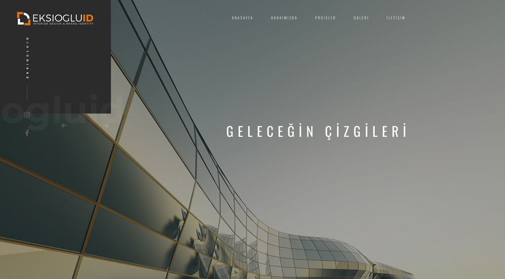 EKSIOGLU ID Web sitesi yazılım ve uygulaması	
