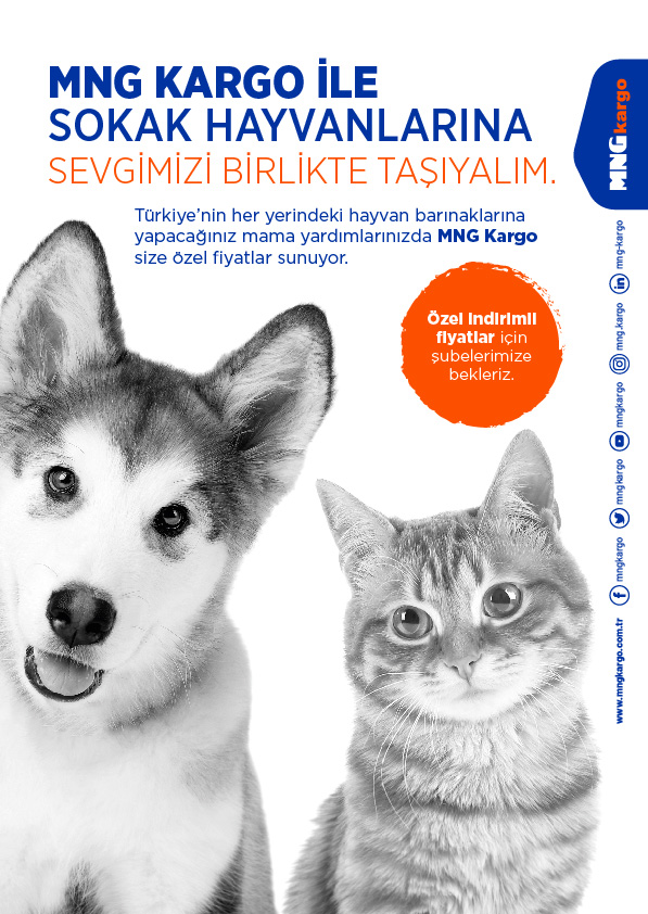 MNG Kargo Hayvan Barınakları Yardım Kampanyası	